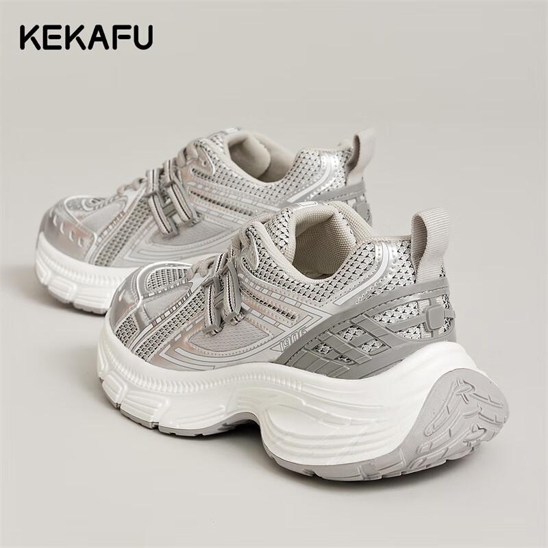 Kekafu Women s Summer Breathable Mesh Chunky Sneakers EU 38
