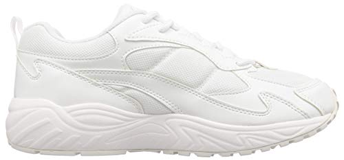 Moonstar ADVAN2000-01A White A Sneakers for Men and Women, Wide 3E, Sizes 22-28cm, School Sneakers, Size 25.5cm
