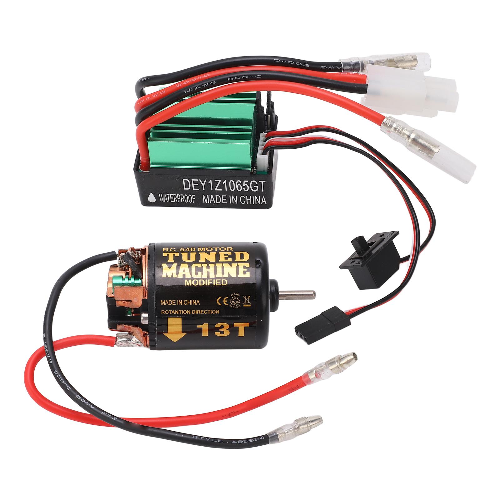 

Brushed Motor ESC Combo 540 Brushed Motor with 65A Brushed ESC for Axial for Scx10 90046 for