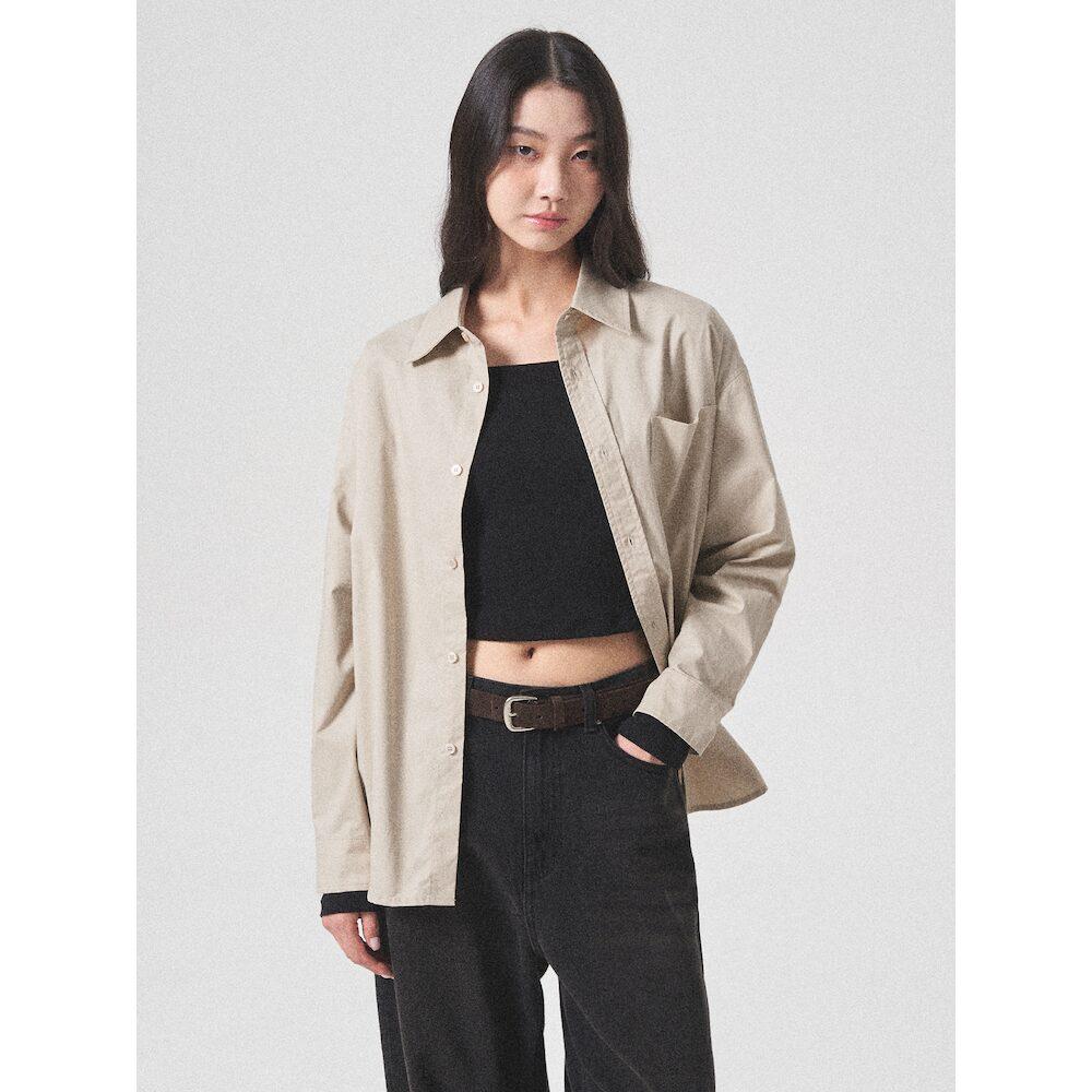8Seconds Asymmetrical Loose Fit Shirt Beige Beige/S