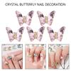 1Bag Butterfly Nail Charms Eye Catching Decorations with Rhinestones DIY Project Clothing Embellishment