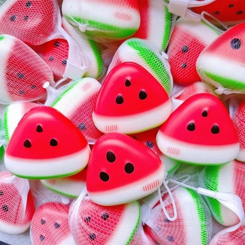 Squishy Watermelon Fidget Toy Slow Rising Fruit Pinch Squeeze Anti-Stress Squeeze Toy Fruit Soft Banana Strawberr Orange Adult