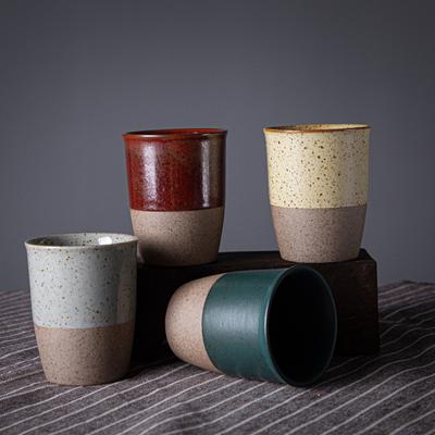 Ceramic Tea Cup Coarse Pottery Cup Personal Teacup Ceramic Retro Teacup Kung Fu Large Tea Bowl Kiln Change Single Cup