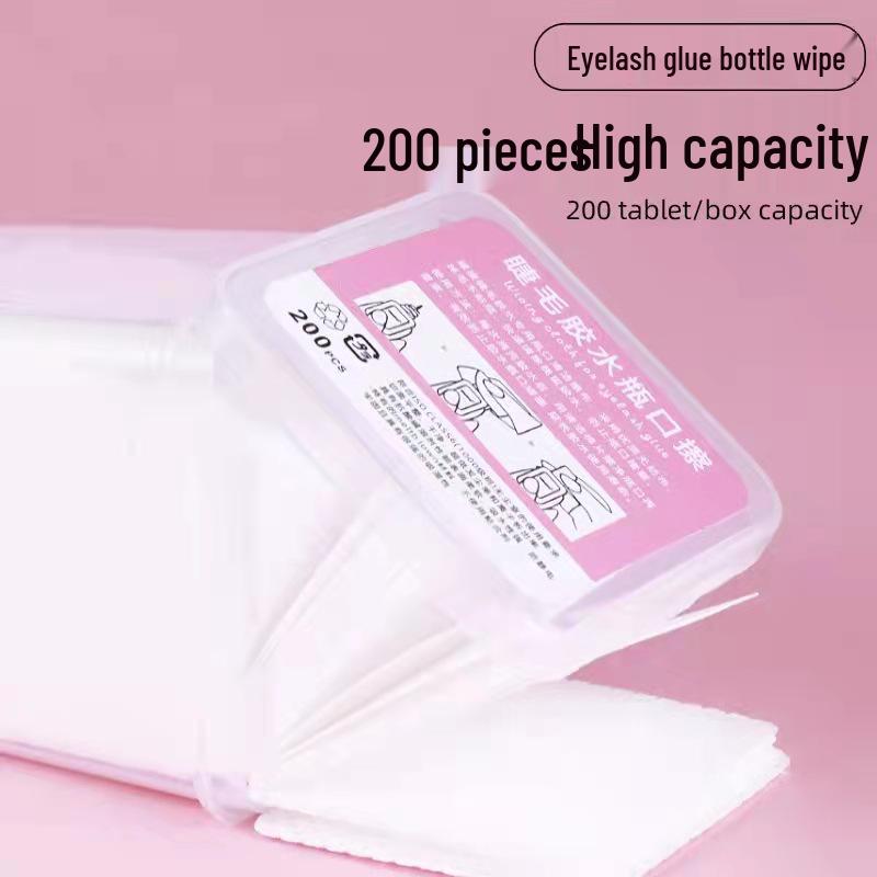 Lint-Free Nail & Glue Cleaning Cotton Pads - Polish Remover & Eyelash Glue Wipes