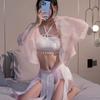 Sexy Hanfu Erotic Lingerie Set Pajamas Women's Uniform Temptation Hips Cheongsam Dress