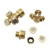 1/2" Misting Nozzle Brass Atomizing Spray Fitting Nebulizer Hose Connector Water Sprinklers Heads Adjustable Garden Irrigation