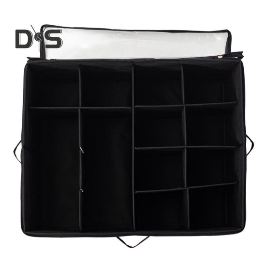 Organizér úložného boxu na boty Více přihrádek Velkokapacitní design rukojeti Nastavitelný vysoký podpatek Úložné boxy na boty s průhledným krytem