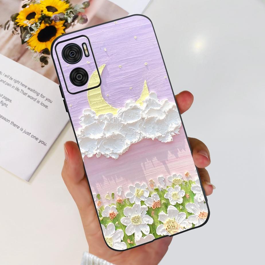 For Motorola Moto E22 Case Moto E22i New Fashion Painted Back Cover Soft Silicone Phone Case For Moto E22s E22i MotoE22 I Fundas