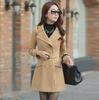 New Women's Medium and Long Slim Woolen Coat - Autumn/Winter Korean Style