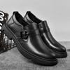 Fashion Spring British Style Designer Brand Leather Shoes Chelsea Leather Shoes Cowhide Shoes Waterproof Business Leather Casual Shoes