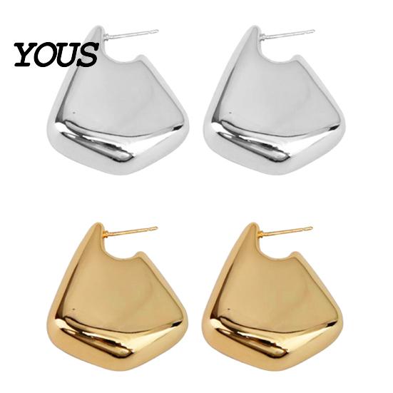 Durable Earrings 1 Pair Chunky for Women, Polished Comfortable Geometric Dangle Earrings, Large Statement Jewelry