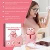 Soft Animal Pinching Fidget Toys Cute Pig Wearing Red Tie Animal Pinch Model Red Tie Design Round Body Animal Pinching Doll Toy