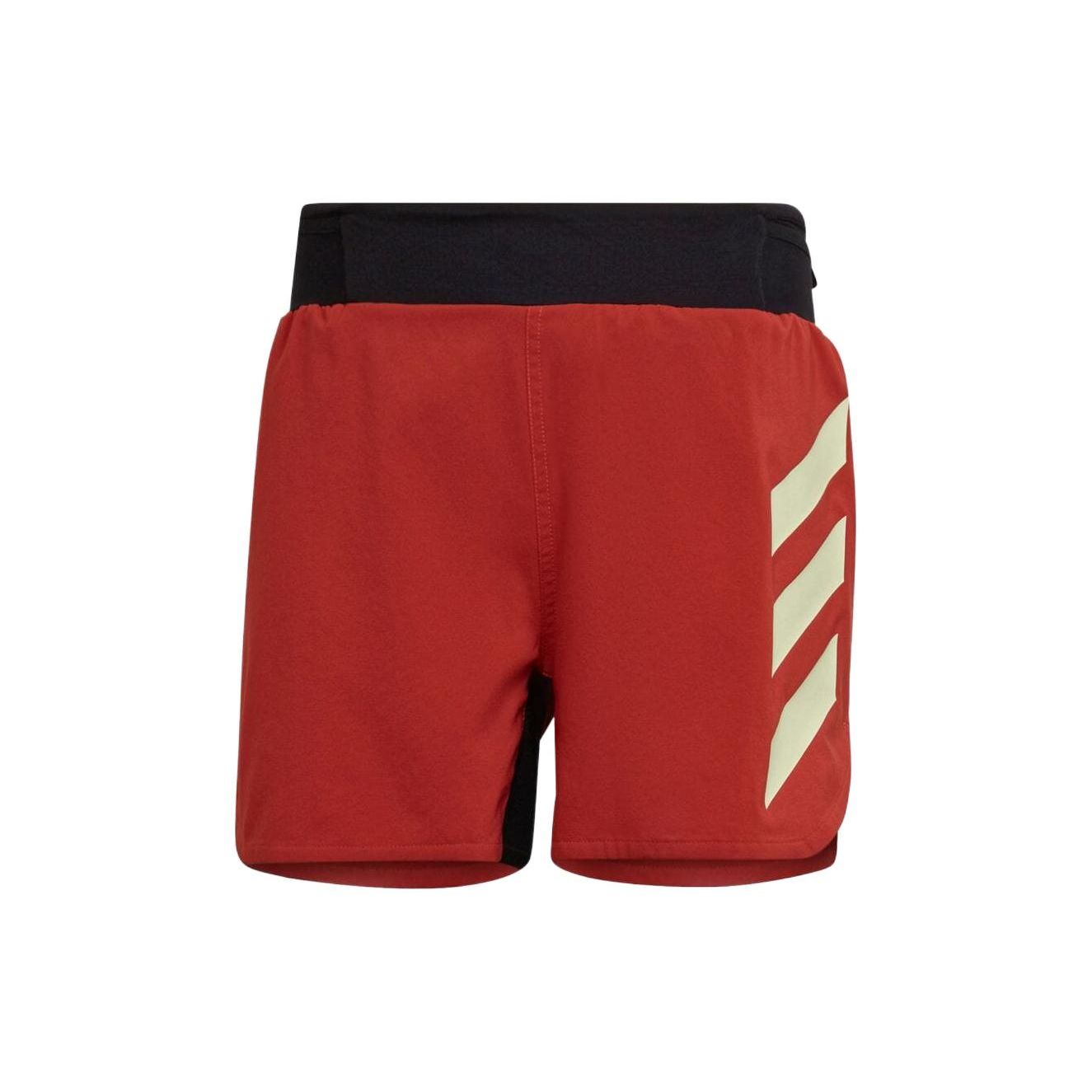

Adidas Reflective Colorblock Slim Fit Sports Shorts Men Bottoms Red H11752 S