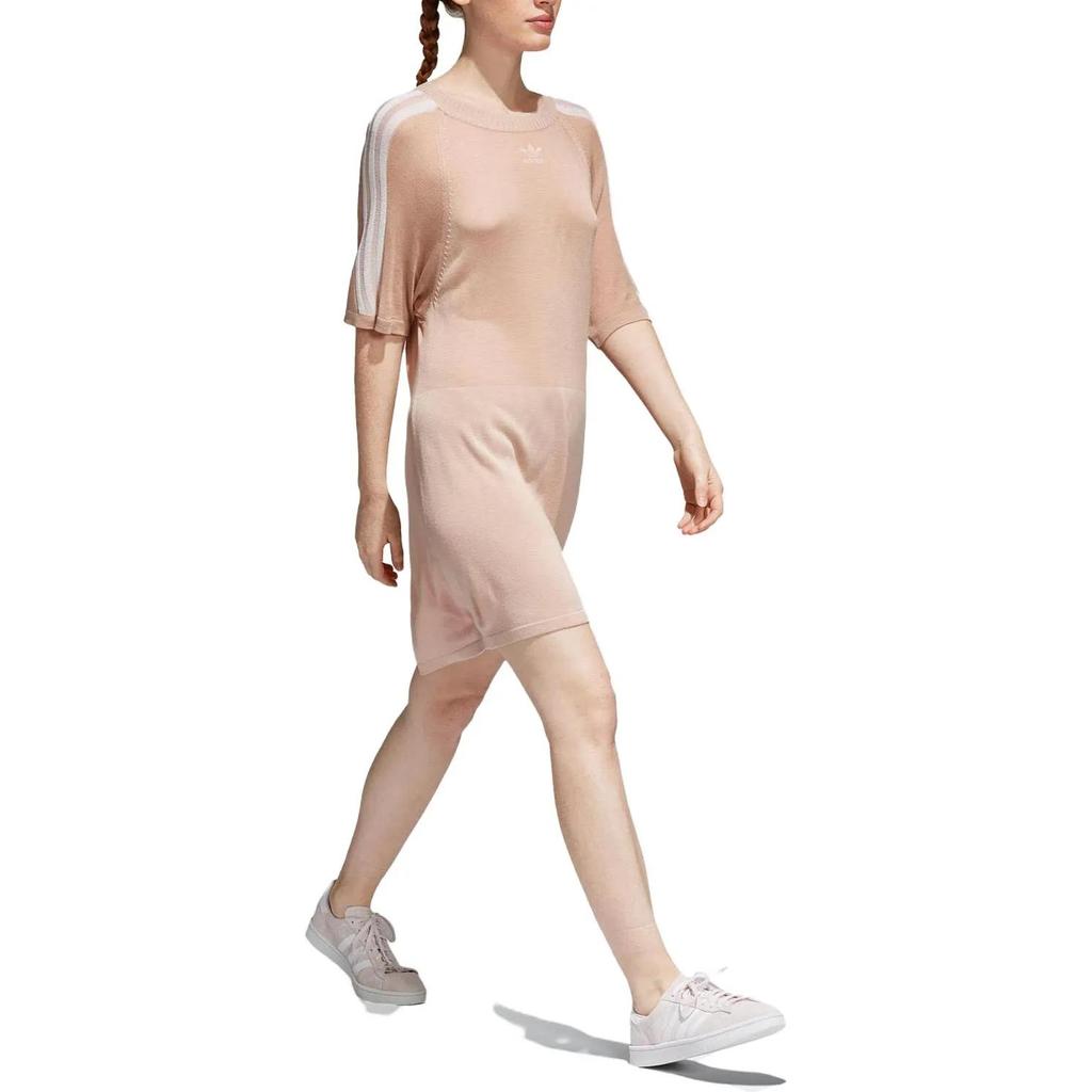 Adidas Originals Short Sleeved Dress Women's Orange Pink (Unisex) Short-Sleeved Dresses CY5844