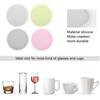 Luminous Drinks Coaster Silicone Coffee Cup Holder Non-Slip Heat Resistant Beer Coasters Mat for Wedding Bar Party Decoration