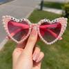 Heart-Shaped Pearl Sunglasses for Men & Women - Fashion Party Shades 2026