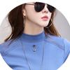 Women's 3XL Bottoming Shirt, Long-sleeved, Half-turtle Collar, Large Size, Versatile Autumn and Winter Style Inner Wear, Warm Tops