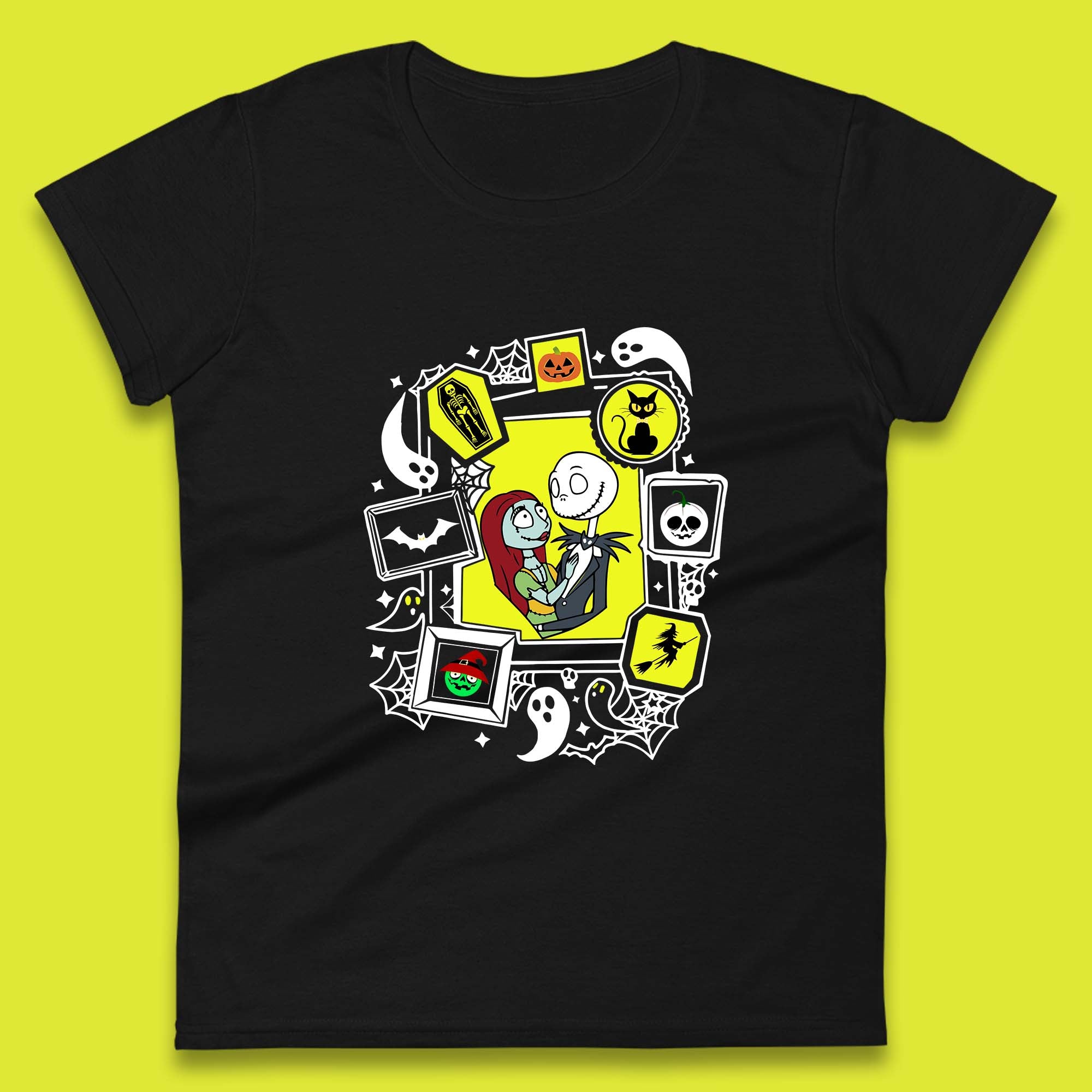Nightmare Before Christmas Jack And Sally Womens T Shirt Mens Tops Tees Unisex 4XL