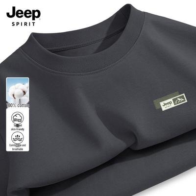 JEEP SPIRIT Men's Long Sleeve Cotton T-shirt