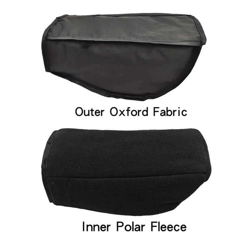 Wheelchair Drive Panel Hand Shelter Cover with Closure Flap, Contoured Double Layer Polyester Control Cover for Cold Weather Daily Travel