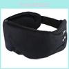 Light Blocking And Noise Reducing Plush Sleep Eye Mask With Bluetooth Earphones For Rest And Phone Calls