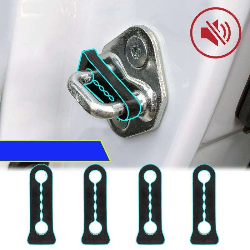 4Pc Quiet Noise Deaf Soundproofing Seal Car Door Lock Sound Deadener Damper Buffer Soundproof Deaf Seal Buffer for Acura
