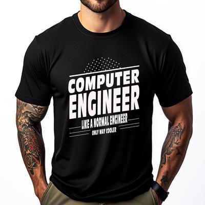 Cooler Computer Engineer Brand T Shirt Graphic T Shirt Comfortable Tshirt Mens Clothing 4TH of July Casual