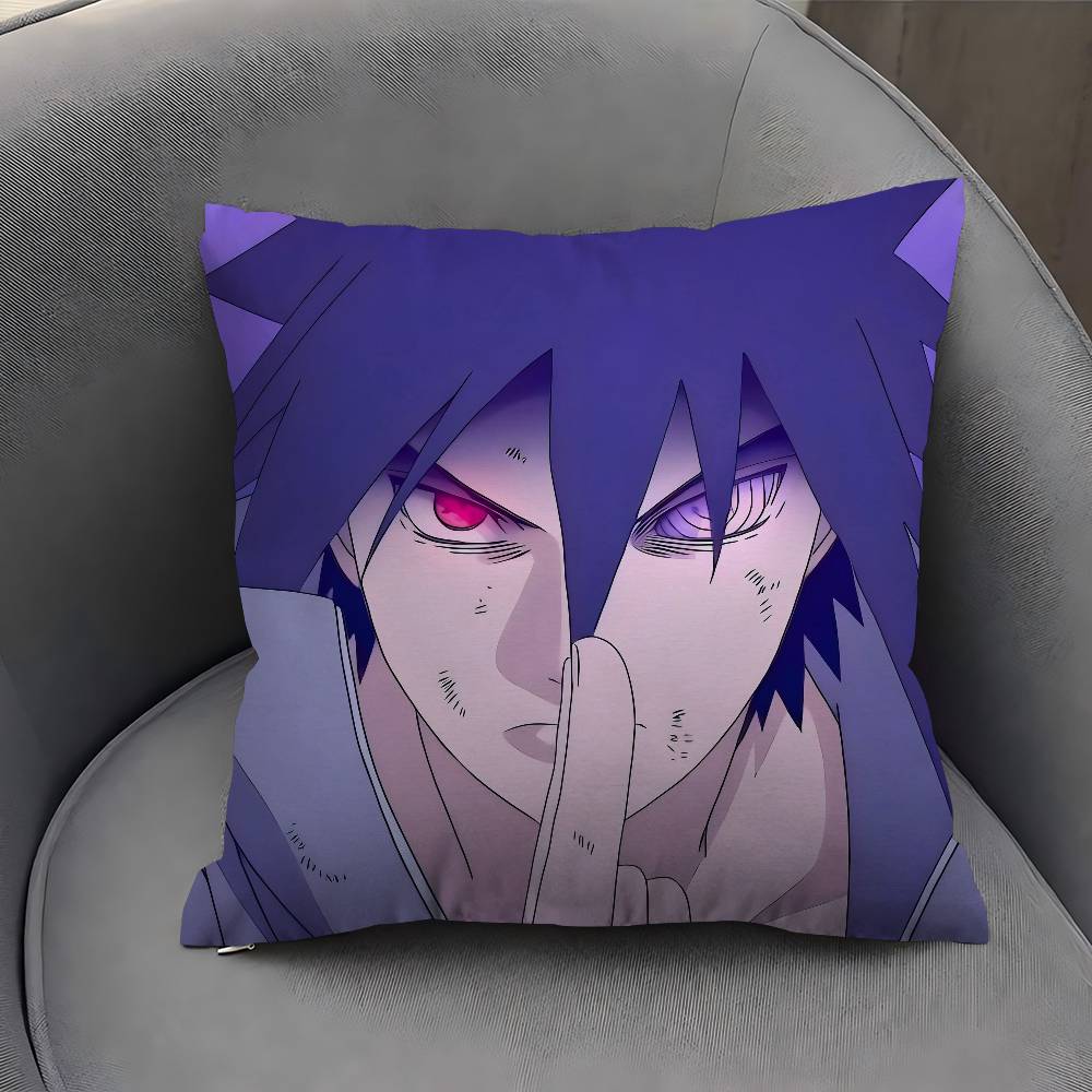 Anime N-Naruto Uchiha Sasuke Pillow Anime Pillow Sofa Bed Head Pillow Cover Cushion Cover Fashion