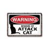 Vintage Warning Dog Metal Tin Sign  for American Creative Sheet Painting Animal Wall Decoration Made of Old Iron Signs 8x12 inch