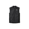Solid Logo Print Zip Slim Fit Sports Vest Men Vests Black HL3926
