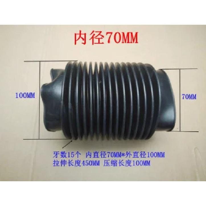 1x Rubber Corrugated Sleeve Flexible Moulded Bellows Rubber Nitrile Oil Resistant Dust Cover Tubes and Hose NEW
