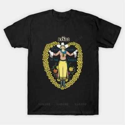 Men Cotton Tshirt Summer Short Sleeve Black Tee Tops The Byrds T Shirt Male Casual T-shirt O-neck Tee Shirt