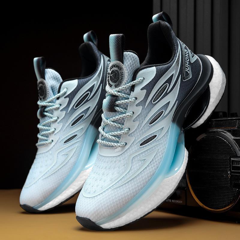 

Sneakers men s and women s summer new breathability running shoes popcorn light men s shoes sneakers 36 синий