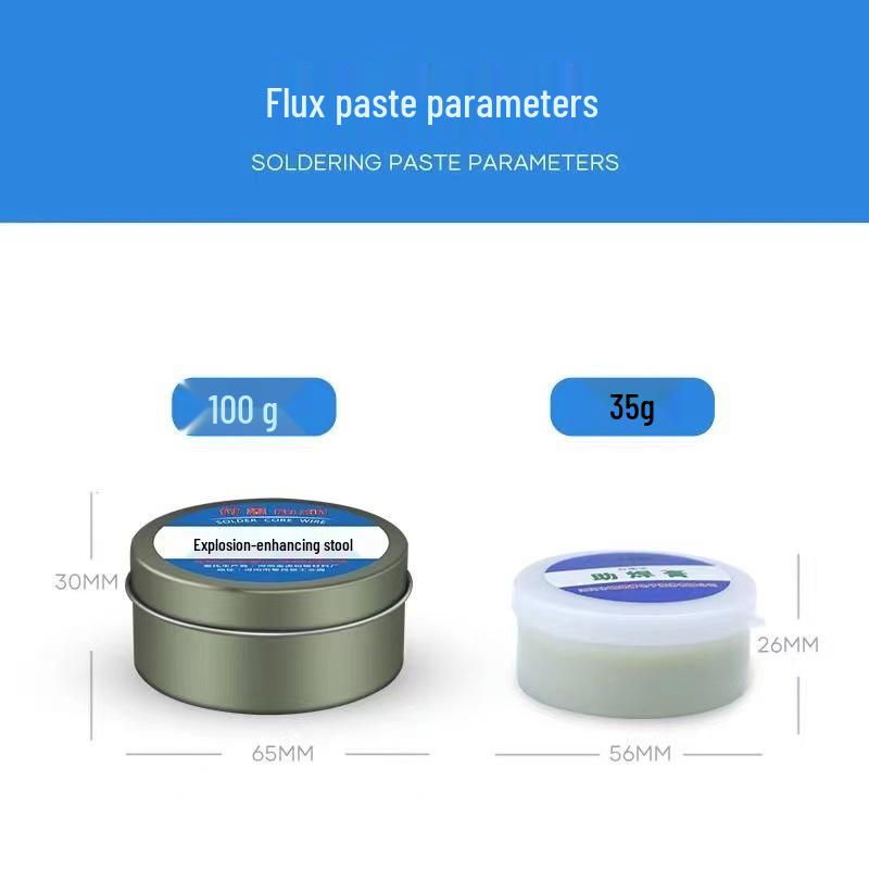 Solder Paste Flux, Lead-Free, Low-Temp, No-Clean, High-Purity Rosin for Electric Soldering & Repair