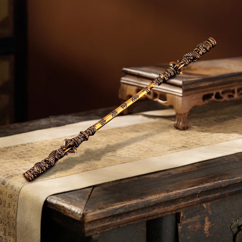 Hra Periferní Ruyi Golden Hoop Stick Všechny kovové řemeslné ozdoby