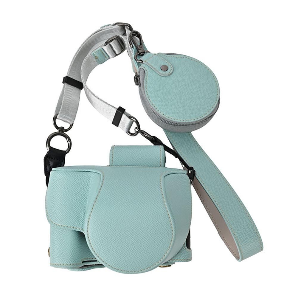 Z50II Palm Print PU Leather Camera Bag Case For Nikon Z50II Battery Opening Protective Cover With Shoulder Strap