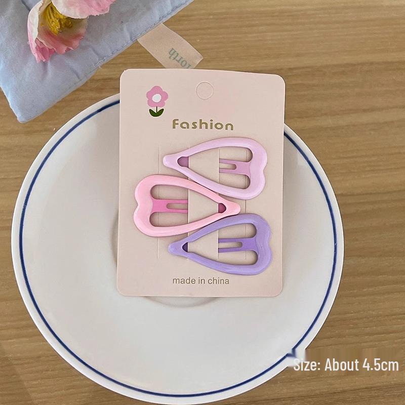 Rosa Stern- & Herz-Haarspangen - Niedliche Haarnadeln für Frauen und Kinder