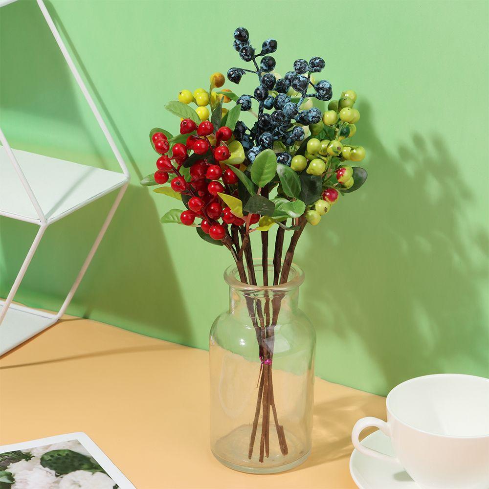 

Товары для вечеринок Свадебные DIY Пластиковые искусственные цветы Рождественские ягоды Искусственные украшения