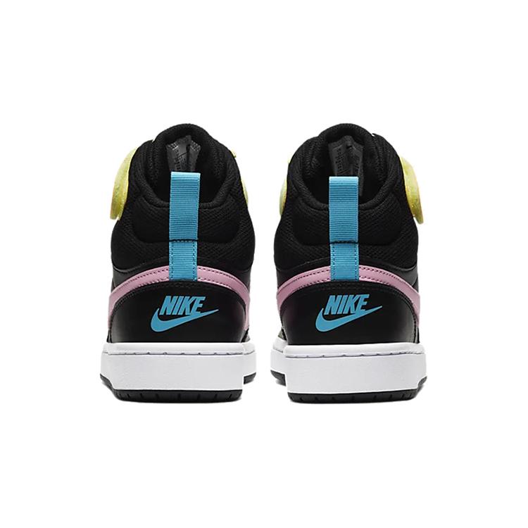 Nike Court Borough Mid 2 'Black Pink Blue Fury' GS CD7782-002
