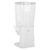 Cereal Dispenser 5.5L Large Capacity Adjustable Multifunctional Snack Nut Candy Dispenser for Kitchen White