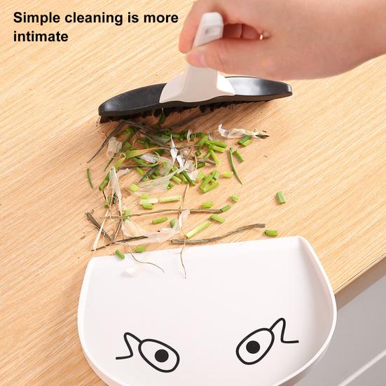 Set Mătură Mică de Birou cu Făraș Design Ergonomic al Mânerului Dimensiune Compactă