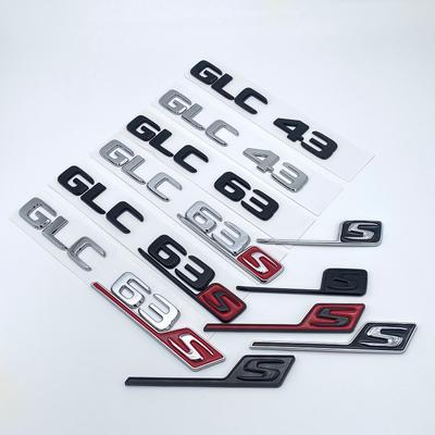 2017+ Flat ABS Trunk Emblem Badge Sticker  GLC43 GLC63 GLC63s V8 Biturbo 4matic for Mercedes Benz AMG X253 Car Logo