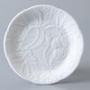 NARUMI Plate Set, 17cm, White, 5 Designs, Cute Relief Design, Microwave and Dishwasher Safe, Made in Japan, Gift Box Included, 1023-23366