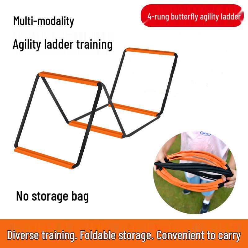 Multifunctional Butterfly Agility Hopscotch Ladder for Children's Basketball, Fitness, and Football Training