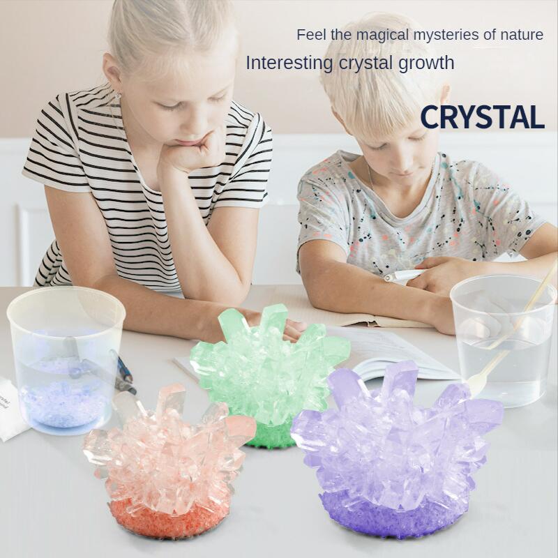 Magics Crystal Growing Kit Decoration Glass Crystal Science Experiments Puzzle And Stress Relief Kids Toy Educational Stimula
