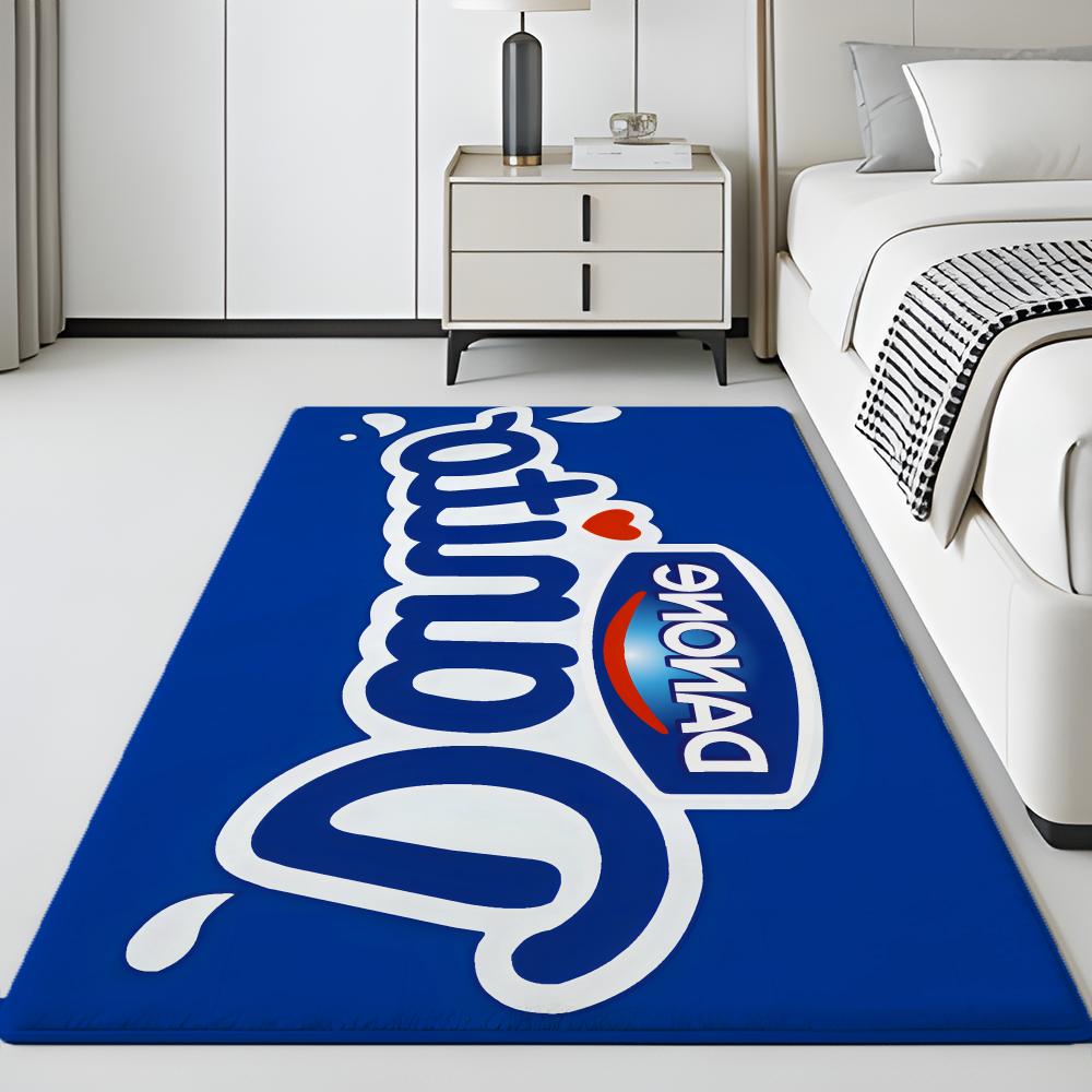 Food & Beverage - D-Danone Floor Mat Soft Flannel Entrance Door Mat Non Slip Absorbent Bathroom Bedroom Floor Rug