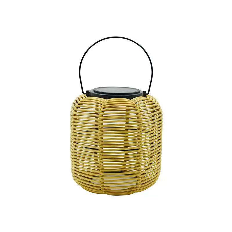 Outdoor Waterproof Solar Bamboo-Style Lantern: Chinese-Inspired Patio and Garden Decoration