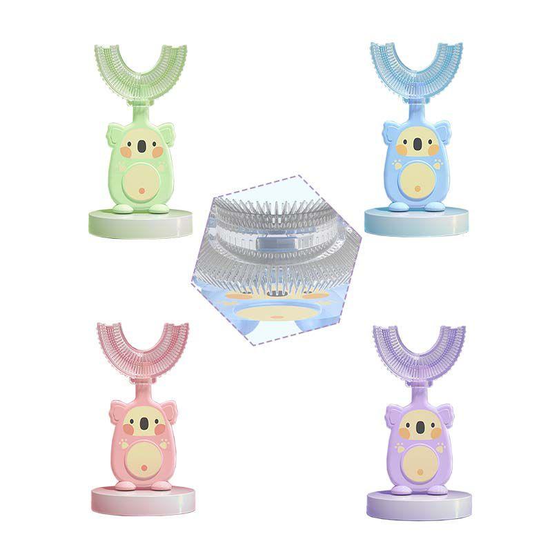 High Quality U-shaped Silicone Toddler Toothbrush For Effective Dental Hygiene