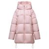 Puff Soft New Down Cotton Medium and Long Cotton Clothes Women's Hooded Thickened Cotton Clothes Student Coat