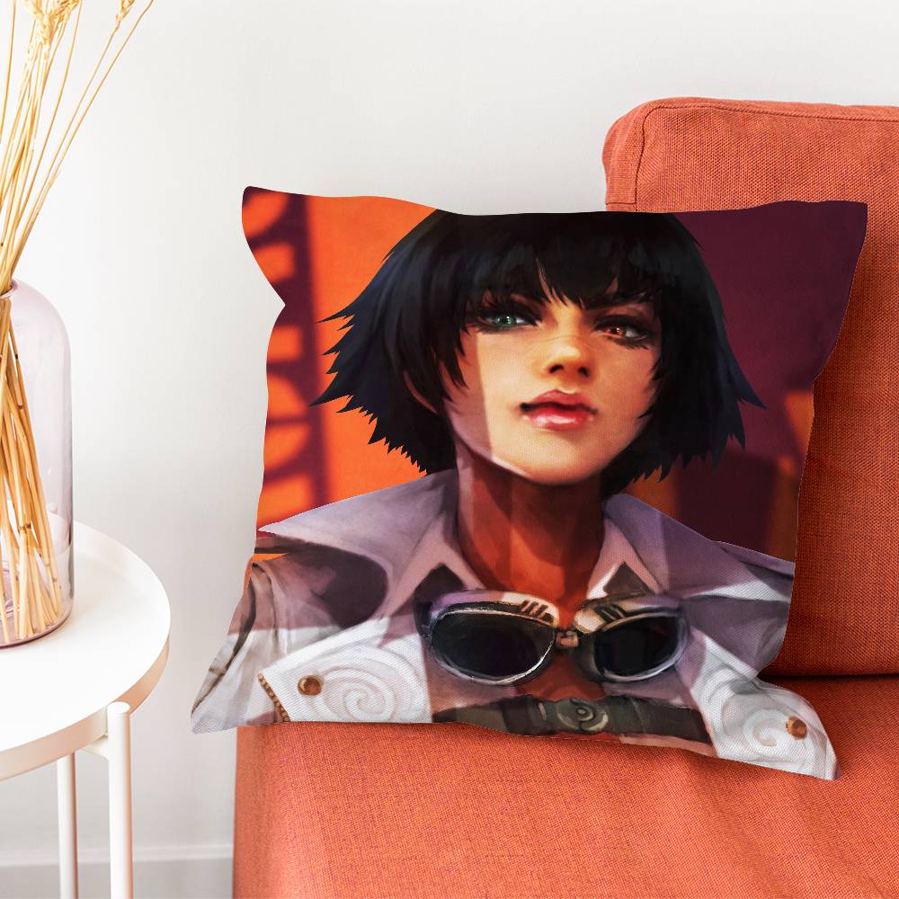 D-Devil May Cry 5 Наволочка Наволочка Гостиная Диван Подушка Чехол Подходит Для Украшения Дома Спальни Комнаты 12x12Inch
